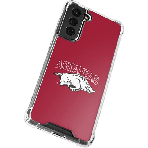 University of Arkansas-Fayetteville Razorbacks Logo Galaxy S21 FE Clear Case